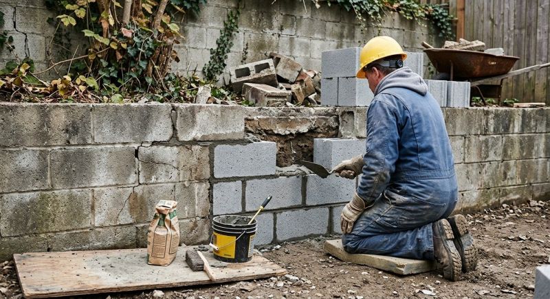 Block Wall Repair in Manteca, CA