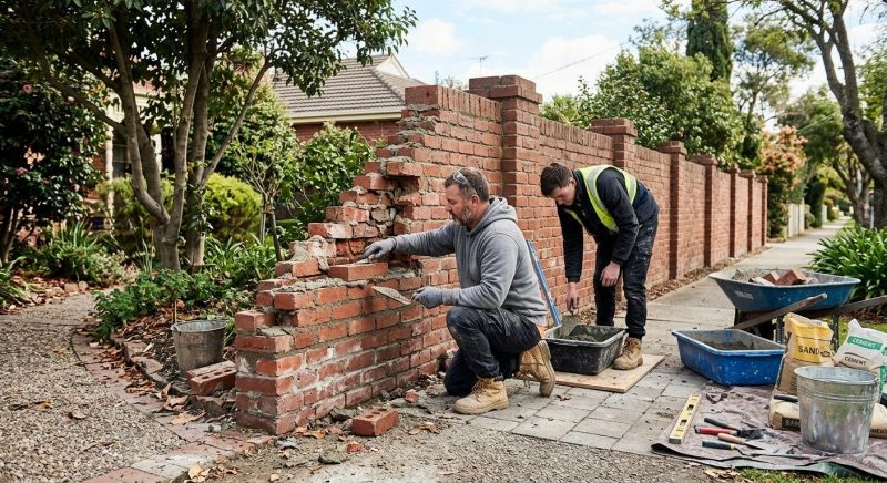 Brick Fence Repair in Stockton, CA
