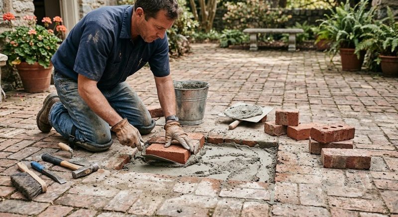 Brick Flatwork Repair in Salida, CA