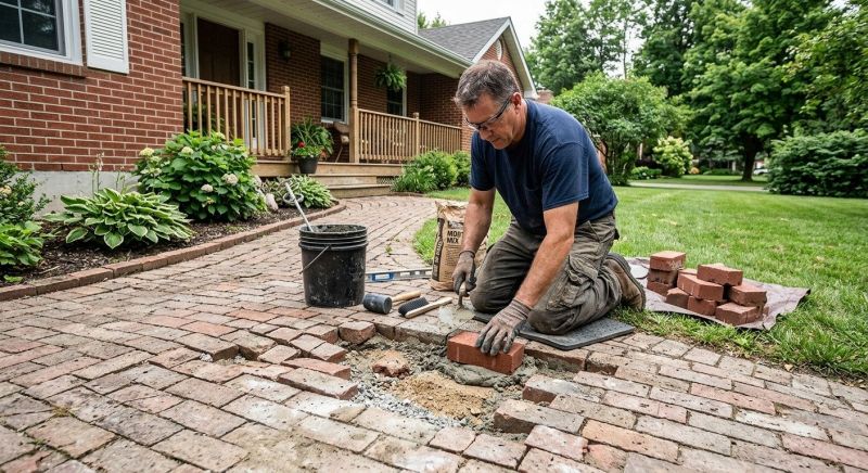 Brick Flatwork Repair in Tracy, CA