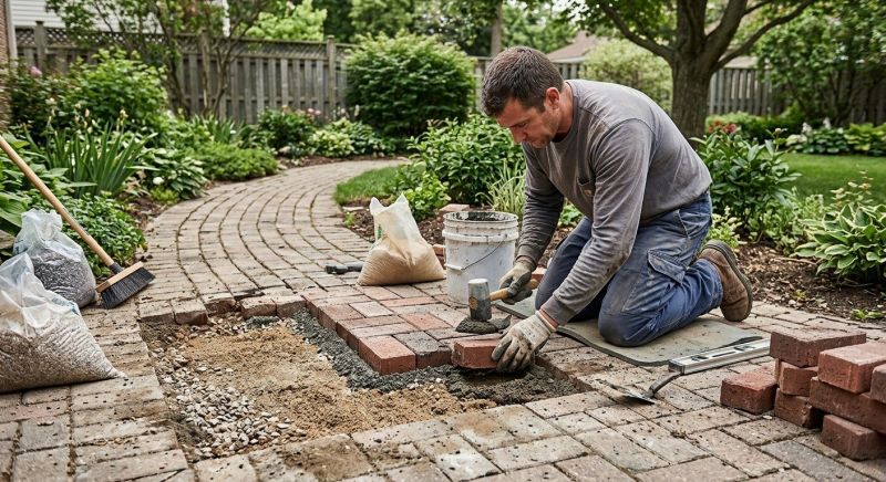 Brick Pathway Repair in Stockton, CA