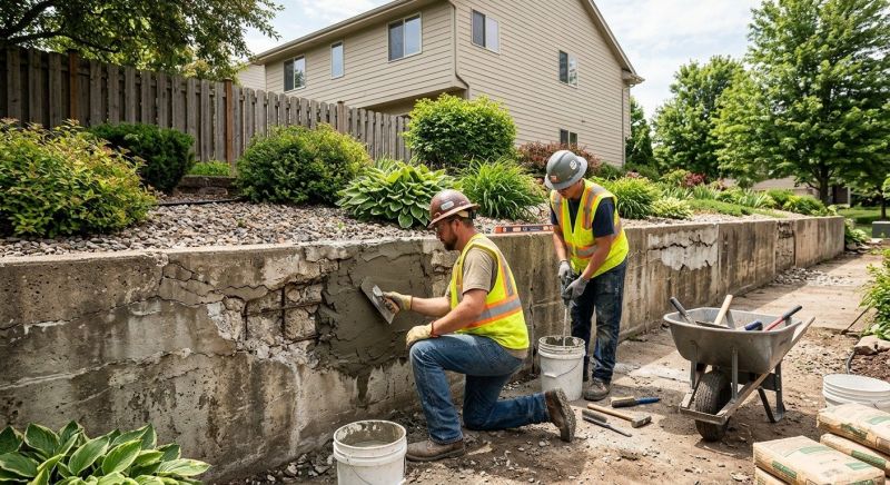 Brick Retaining Wall Repair in Stockton, CA