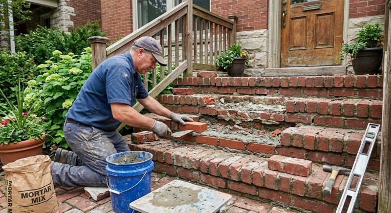 Brick Steps Repair in Stockton, CA