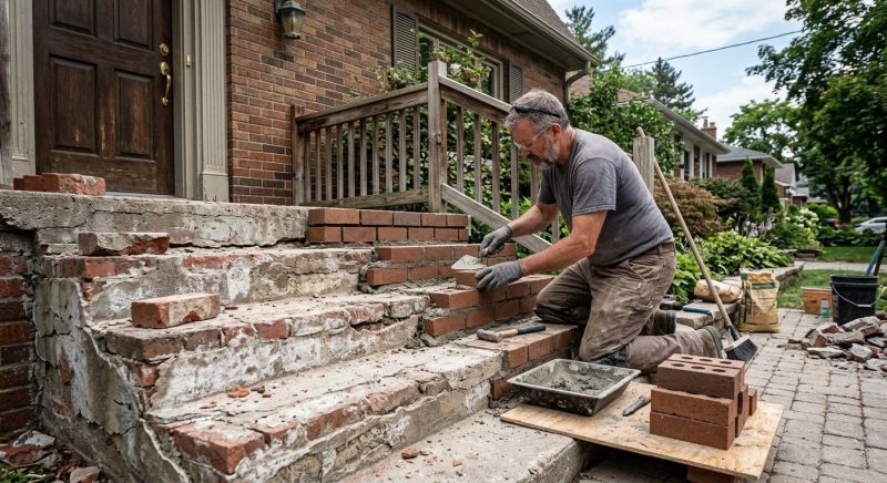 Brick Steps Repair in Stockton, CA