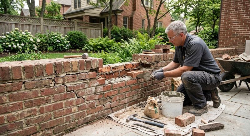 Brick Wall Repair in Salida, CA