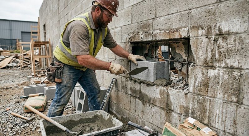 Concrete Block Repair in Stockton, CA