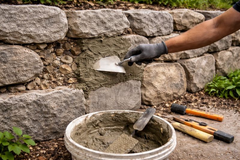 Rock Wall Repair in Stockton, CA