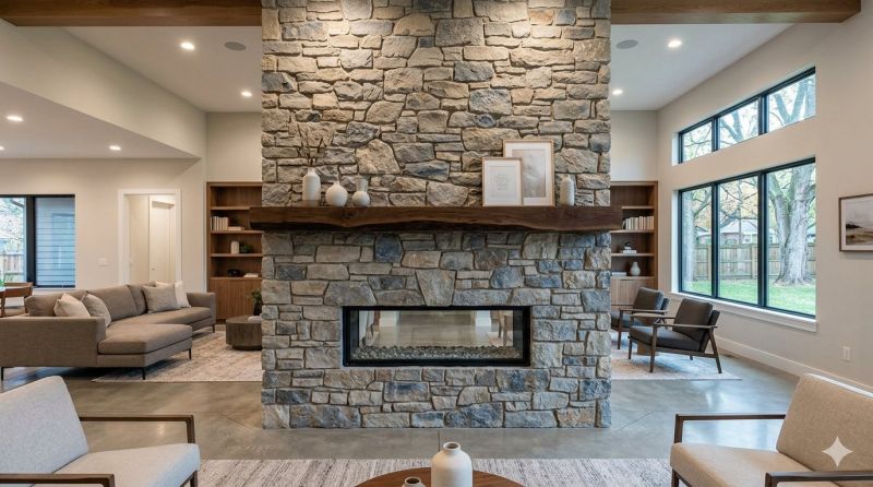 Stone Chimney Installation in San Joaquin County, CA