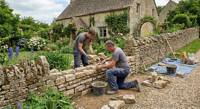 Stone Wall Repair in Brentwood, CA