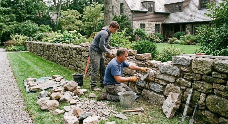 Stone Wall Repair in Galt, CA