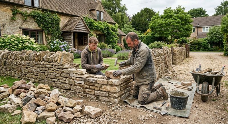 Stone Wall Repair in Galt, CA