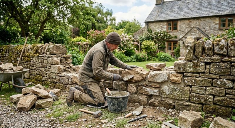 Stone Wall Repair in Tracy, CA